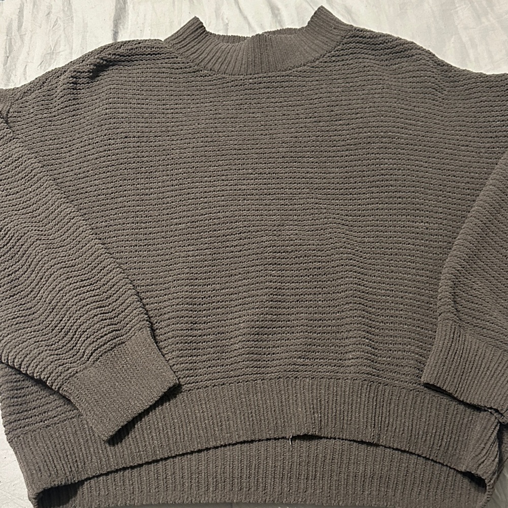 Hollister Textured Gray Sweater
